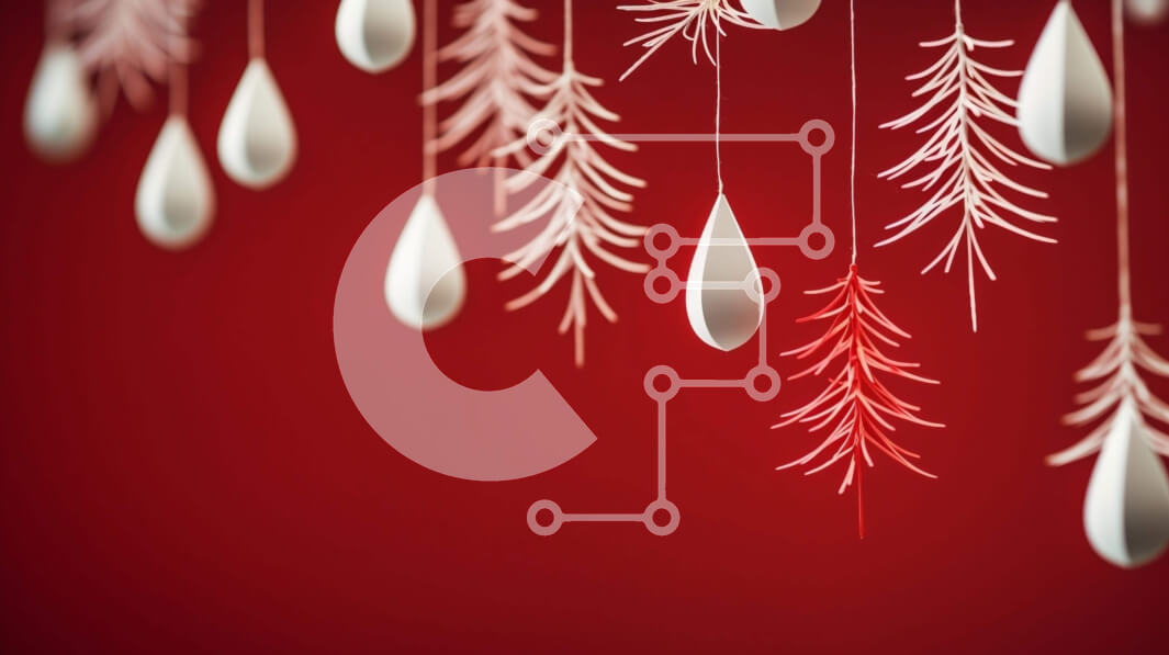 Intra Συλλεκτικό Ξύλινο Παζλ Plywood  4mm - Εορταστικές χριστουγεννιάτικες διακοσμήσεις σε κόκκινο φόντο Σε Ξύλινο Κουτί - Διαστάσεις: 10x10 cm – 25 κομμάτια