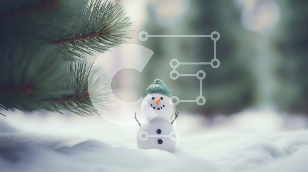 Intra Συλλεκτικό Ξύλινο Παζλ Plywood  4mm - Ειδώλιο χιονάνθρωπου στη χειμερινή σκηνή με τα πεύκα Σε Ξύλινο Κουτί - Διαστάσεις Puzzle: 10x10 cm – 25 κομμάτια