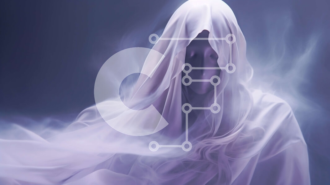 Intra Συλλεκτικό Ξύλινο Παζλ Plywood  4mm - Ghostly Figure που πετά στον αέρα Σε Ξύλινο Κουτί - Διαστάσεις Puzzle: 10x10 cm – 25 κομμάτια