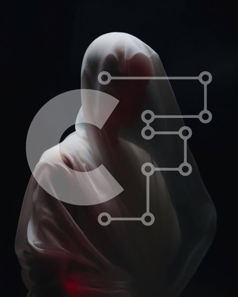 Intra Συλλεκτικό Ξύλινο Παζλ Plywood  4mm - Μυστηριώδης γυναίκα με λευκά πέπλα Σε Ξύλινο Κουτί - Διαστάσεις Puzzle: 10x10 cm – 25 κομμάτια