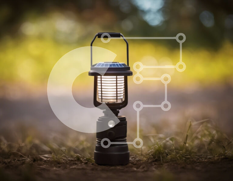 Intra Συλλεκτικό Ξύλινο Παζλ Plywood  4mm - Φανάρι με ηλιακή ενέργεια για υπαίθριες δραστηριότητες Σε Ξύλινο Κουτί - Διαστάσεις Puzzle: 10x10 cm – 25 κομμάτια