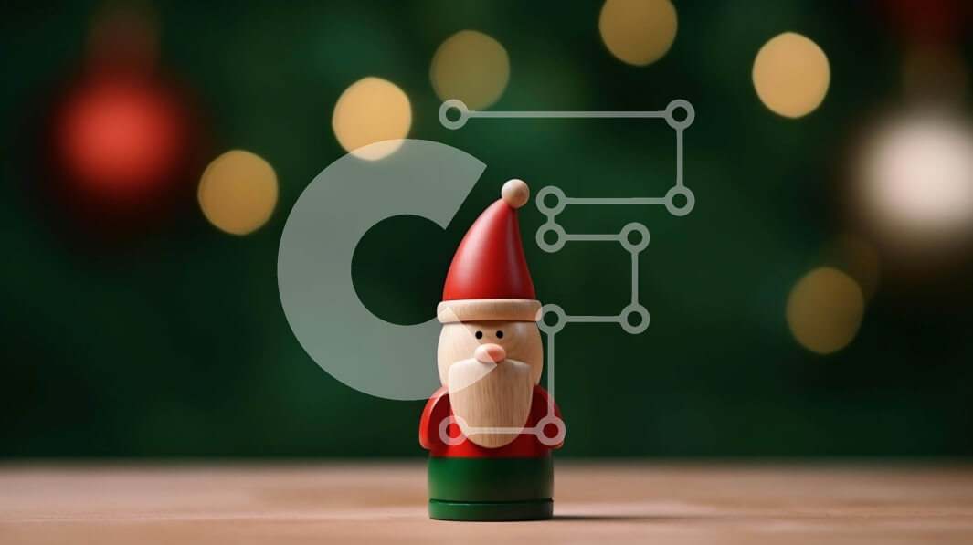 Intra Συλλεκτικό Ξύλινο Παζλ Plywood  4mm - Παιχνίδι ειδώλιο Άγιου Βασίλη σε διακοσμημένο τραπέζι Σε Ξύλινο Κουτί - Διαστάσεις: 10x10 cm – 25 κομμάτια