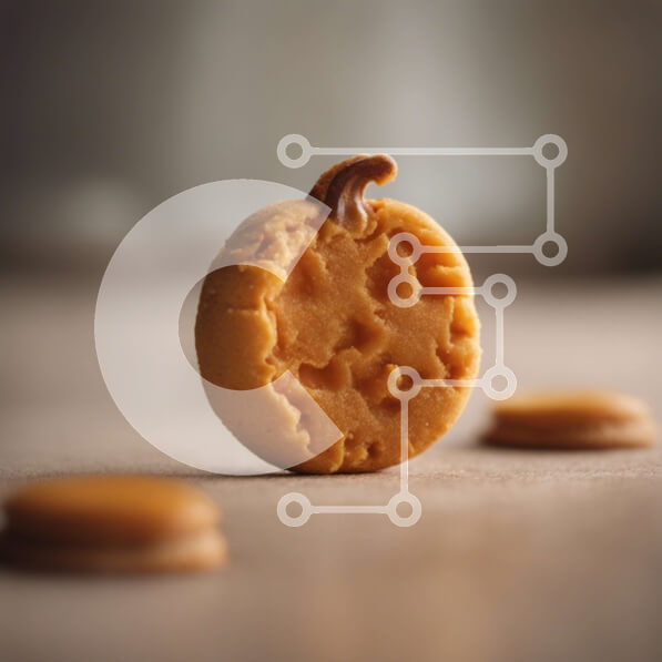 Σετ των 2 Intra Συλλεκτικό Ξύλινο Παζλ Plywood  4mm - Μπισκότα σε σχήμα κολοκύθας για το Halloween Σε Ξύλινο Κουτί - Διαστάσεις: 10x10 cm – 25 κομμάτια