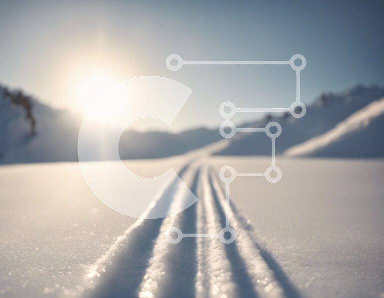 Intra Συλλεκτικό Ξύλινο Παζλ Plywood  4mm - Σκι ή σνόουμπορντ στο όμορφο χιονισμένο τοπίο Σε Ξύλινο Κουτί - Διαστάσεις: 10x10 cm – 25 κομμάτια