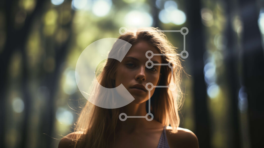 Intra Συλλεκτικό Ξύλινο Παζλ Plywood  4mm - Μυστηριώδης Γυναίκα στο Δάσος Σε Ξύλινο Κουτί - Διαστάσεις: 10x10 cm – 25 κομμάτια