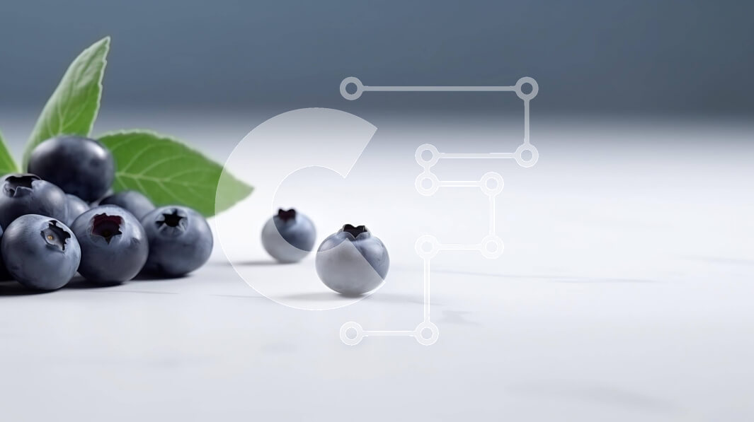 Σετ των 2 Intra Συλλεκτικό Ξύλινο Παζλ Plywood  4mm - Φρέσκα βακκίνια σε λευκή επιφάνεια με πράσινα φύλλα Σε Ξύλινο Κουτί - Διαστάσεις: 10x10 cm – 25 κομμάτια