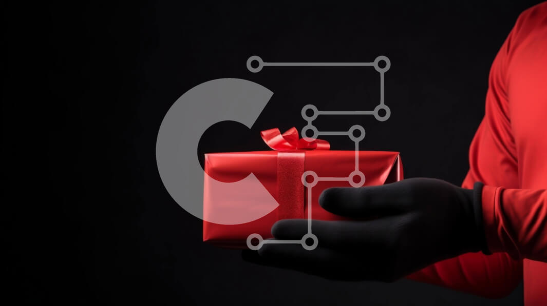 Intra Συλλεκτικό Ξύλινο Παζλ Plywood  4mm - Άτομο που κρατά ένα διακοσμημένο κόκκινο κουτί δώρου Σε Ξύλινο Κουτί - Διαστάσεις: 10x10 cm – 25 κομμάτια