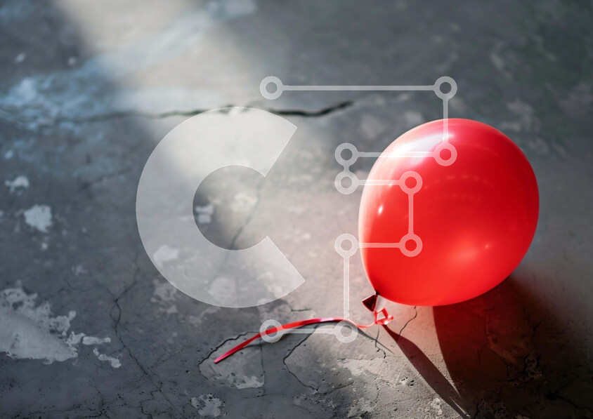 Intra Συλλεκτικό Ξύλινο Παζλ Plywood  4mm - Κόκκινο μπαλόνι με κορδόνι Σε Ξύλινο Κουτί - Διαστάσεις: 10x10 cm – 25 κομμάτια