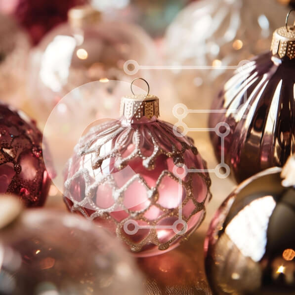 Intra Συλλεκτικό Ξύλινο Παζλ Plywood  4mm - Πολύχρωμα γυάλινα στολίδια στο τραπέζι Σε Ξύλινο Κουτί - Διαστάσεις Puzzle: 10x10 cm – 25 κομμάτια