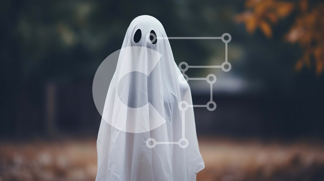 Intra Συλλεκτικό Ξύλινο Παζλ Plywood  4mm - Φάντασμα με λευκό φόρεμα σε ένα φθινοπωρινό δάσος Σε Ξύλινο Κουτί - Διαστάσεις Puzzle: 10x10 cm – 25 κομμάτια