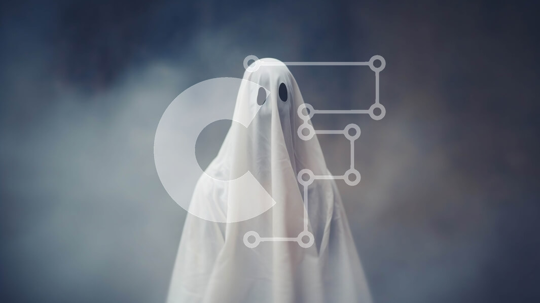 Intra Συλλεκτικό Ξύλινο Παζλ Plywood  4mm - Φάντασμα στην ομίχλη - Απόκριες εικονογράφηση Σε Ξύλινο Κουτί - Διαστάσεις Puzzle: 10x10 cm – 25 κομμάτια