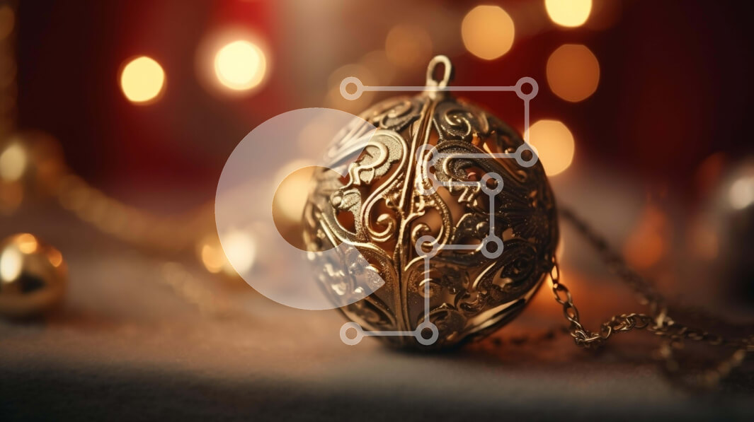 Intra Συλλεκτικό Ξύλινο Παζλ Plywood  4mm - Διακοσμητική διακοσμητική μπάλα με αλυσίδα στο τραπέζι Σε Ξύλινο Κουτί - Διαστάσεις Puzzle: 10x10 cm – 25 κομμάτια