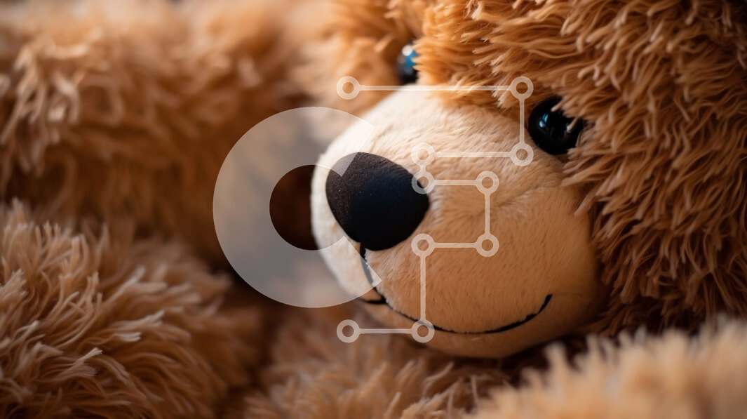 Intra Συλλεκτικό Ξύλινο Παζλ Plywood  4mm - Αξιολάτρευτο καφέ αρκουδάκι ξαπλωμένο Σε Ξύλινο Κουτί - Διαστάσεις: 10x10 cm – 25 κομμάτια