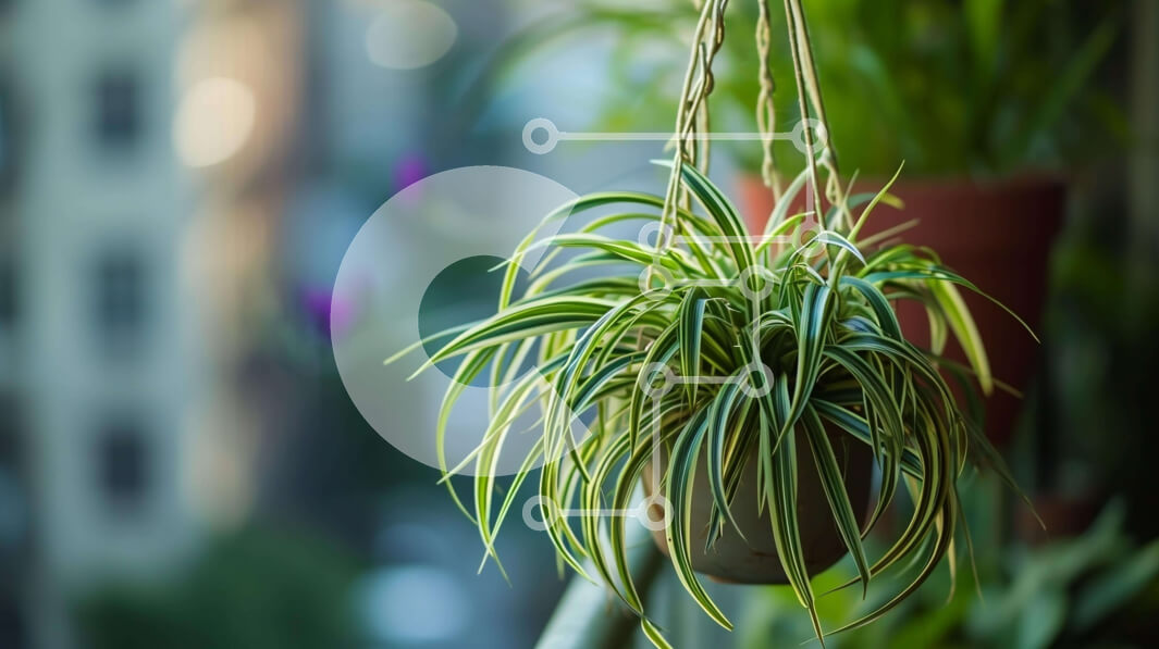 Intra Συλλεκτικό Ξύλινο Παζλ Plywood  4mm - Μπαλκόνι με φυτά σε γλάστρες Σε Ξύλινο Κουτί - Διαστάσεις: 10x10 cm – 25 κομμάτια