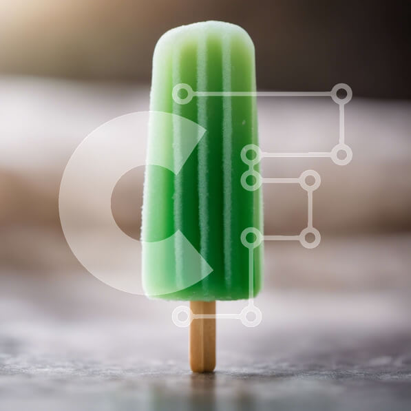 Σετ των 2 Intra Συλλεκτικό Ξύλινο Παζλ Plywood  4mm - Πράσινο Popsicle σε ένα ξύλινο ραβδί Σε Ξύλινο Κουτί - Διαστάσεις: 10x10 cm – 25 κομμάτια