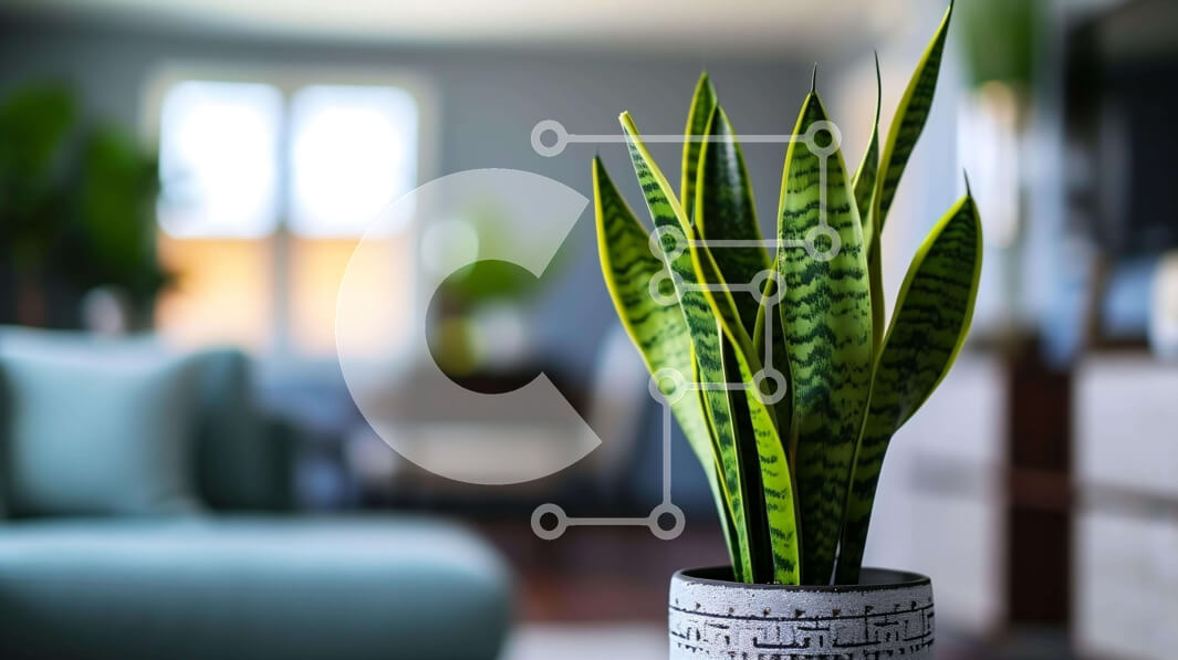 Intra Συλλεκτικό Ξύλινο Παζλ Plywood  4mm - Υγιές φυτό σε γλάστρα σε σαλόνι Σε Ξύλινο Κουτί - Διαστάσεις Puzzle: 10x10 cm – 25 κομμάτια