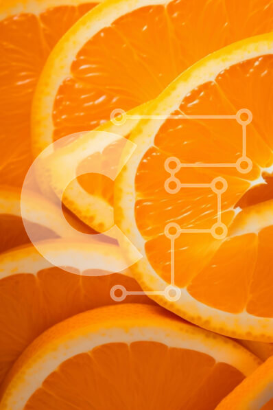 Σετ των 2 Intra Συλλεκτικό Ξύλινο Παζλ Plywood  4mm - Κοντινό πλάνο φέτες πορτοκαλιού σε διαφορετικά σχήματα και μεγέθη Σε Ξύλινο Κουτί - Διαστάσεις: 10x10 cm – 25 κομμάτια