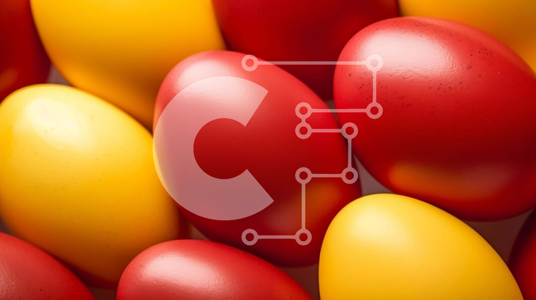 Intra Συλλεκτικό Ξύλινο Παζλ Plywood  4mm - Πολύχρωμα στοιβαγμένα αυγά Σε Ξύλινο Κουτί - Διαστάσεις Puzzle: 10x10 cm – 25 κομμάτια