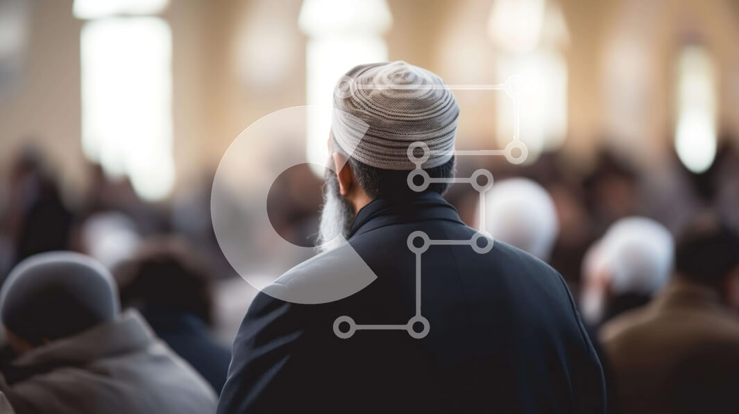 Intra Συλλεκτικό Ξύλινο Παζλ Plywood  4mm - Άνδρας που φορά τουρμπάνι σε θρησκευτική τελετή με πλήθος ανθρώπων Σε Ξύλινο Κουτί - Διαστάσεις Puzzle: 10x10 cm – 25 κομμάτια