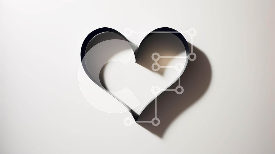 Intra Συλλεκτικό Ξύλινο Παζλ Plywood  4mm - Εικόνα φόντου με αποκοπή χαρτιού σε σχήμα καρδιάς Σε Ξύλινο Κουτί - Διαστάσεις Puzzle: 10x10 cm – 25 κομμάτια