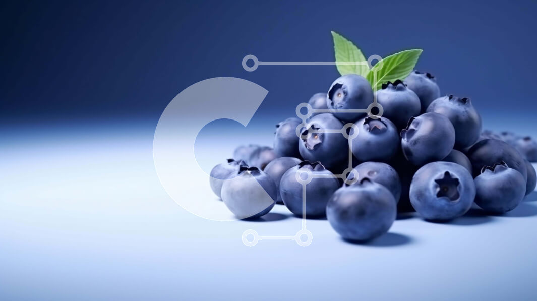 Σετ των 2 Intra Συλλεκτικό Ξύλινο Παζλ Plywood  4mm - Σωρός από βατόμουρα σε μπλε φόντο Σε Ξύλινο Κουτί - Διαστάσεις: 10x10 cm – 25 κομμάτια