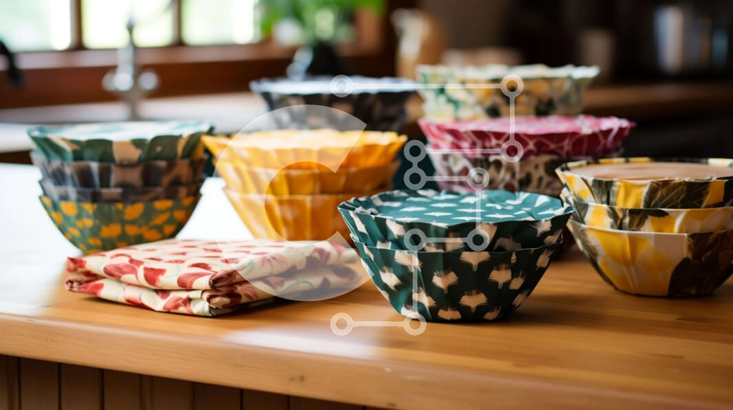 Intra Συλλεκτικό Ξύλινο Παζλ Plywood  4mm - Πολύχρωμα χάρτινα ποτήρια στον πάγκο της κουζίνας Σε Ξύλινο Κουτί - Διαστάσεις Puzzle: 10x10 cm – 25 κομμάτια