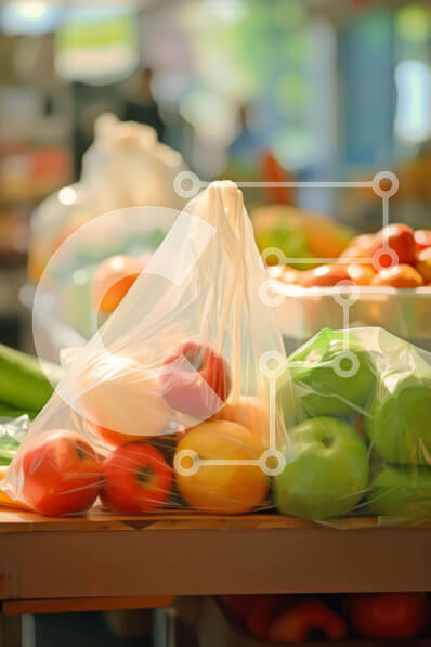 Σετ των 2 Intra Συλλεκτικό Ξύλινο Παζλ Plywood  4mm - Διάφορα φρέσκα φρούτα και λαχανικά στην αγορά Σε Ξύλινο Κουτί - Διαστάσεις: 10x10 cm – 25 κομμάτια