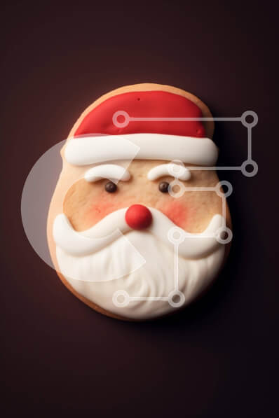 Intra Συλλεκτικό Ξύλινο Παζλ Plywood  4mm - Μπισκότο Άγιου Βασίλη σε σκούρο φόντο Σε Ξύλινο Κουτί - Διαστάσεις: 10x10 cm – 25 κομμάτια