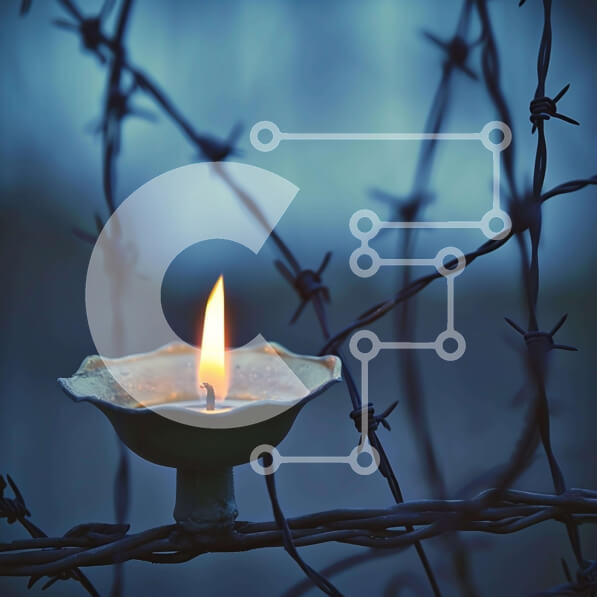 Intra Συλλεκτικό Ξύλινο Παζλ Plywood  4mm - Κερί σε συρματόπλεγμα με σκούρο φόντο Σε Ξύλινο Κουτί - Διαστάσεις Puzzle: 10x10 cm – 25 κομμάτια