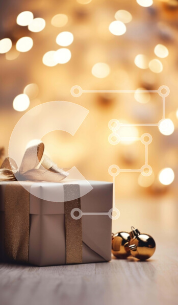 Intra Συλλεκτικό Ξύλινο Παζλ Plywood  4mm - Κομψή συσκευασία δώρου με χρυσή κορδέλα και πολύχρωμα φωτάκια Σε Ξύλινο Κουτί - Διαστάσεις Puzzle: 10x10 cm – 25 κομμάτια