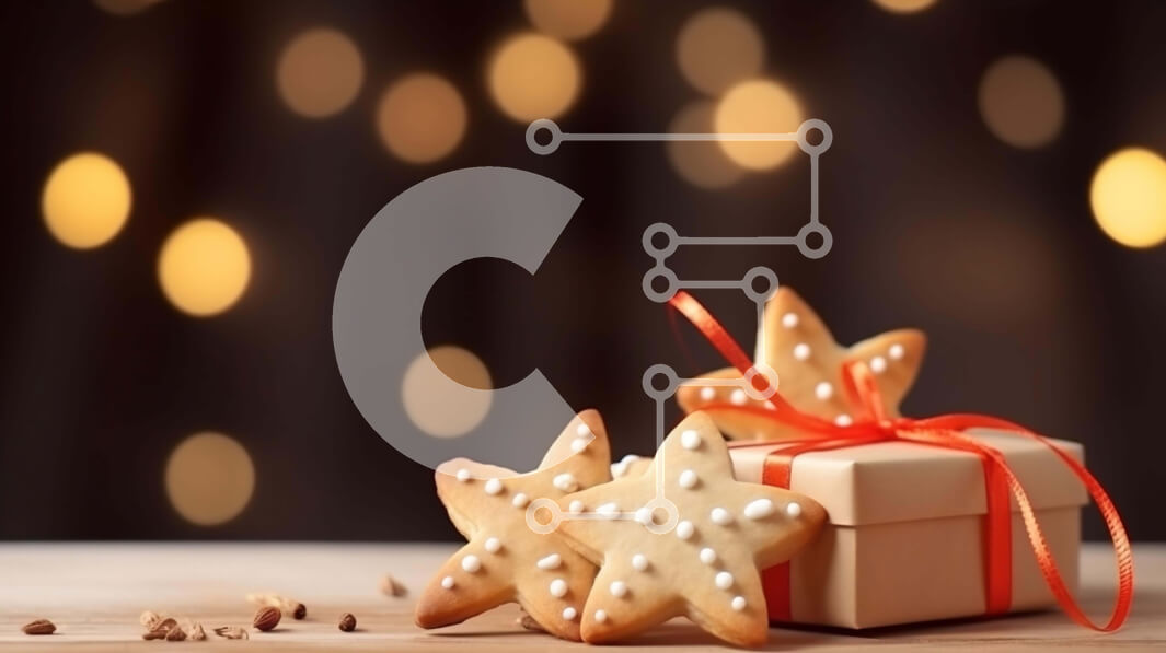 Intra Συλλεκτικό Ξύλινο Παζλ Plywood  4mm - Εορταστική συσκευασία δώρου με μπισκότα και μπισκότα σε σχήμα αστεριού Σε Ξύλινο Κουτί - Διαστάσεις: 10x10 cm – 25 κομμάτια