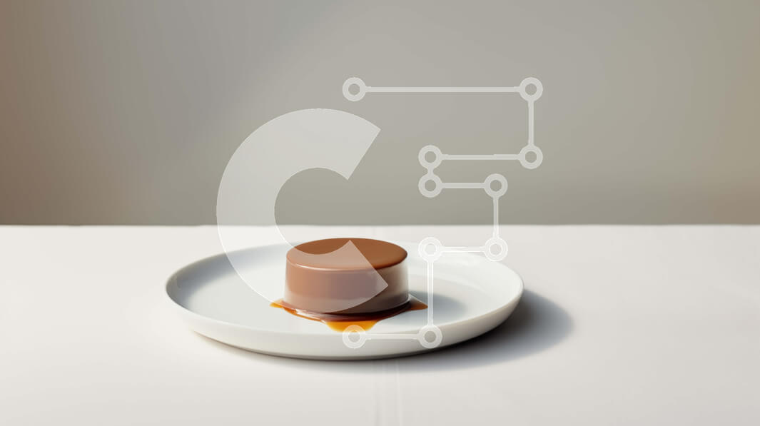 Σετ των 2 Intra Συλλεκτικό Ξύλινο Παζλ Plywood  4mm - Επιδόρπιο αγνώστου ταυτότητας με σάλτσα σοκολάτας Σε Ξύλινο Κουτί - Διαστάσεις: 10x10 cm – 25 κομμάτια