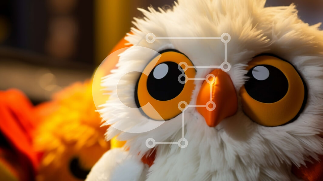 Σετ των 2 Intra Συλλεκτικό Ξύλινο Παζλ Plywood  4mm - Γεμιστά ζώα - Κουκουβάγια και γάτα/σκύλος Σε Ξύλινο Κουτί - Διαστάσεις: 10x10 cm – 25 κομμάτια