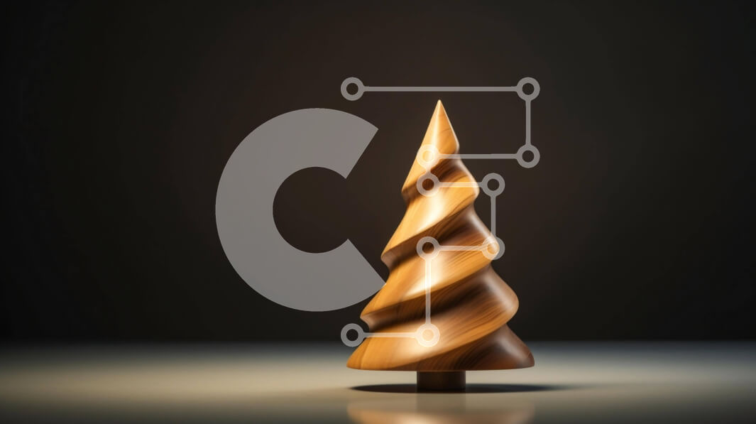 Intra Συλλεκτικό Ξύλινο Παζλ Plywood  4mm - Ξύλινο σπιράλ δέντρο για διακοσμητικούς σκοπούς Σε Ξύλινο Κουτί - Διαστάσεις: 10x10 cm – 25 κομμάτια