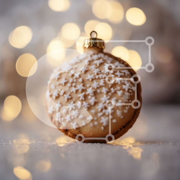 Intra Συλλεκτικό Ξύλινο Παζλ Plywood  4mm - Στολίδι με νιφάδα χιονιού σε φωτισμένο φόντο Σε Ξύλινο Κουτί - Διαστάσεις: 10x10 cm – 25 κομμάτια