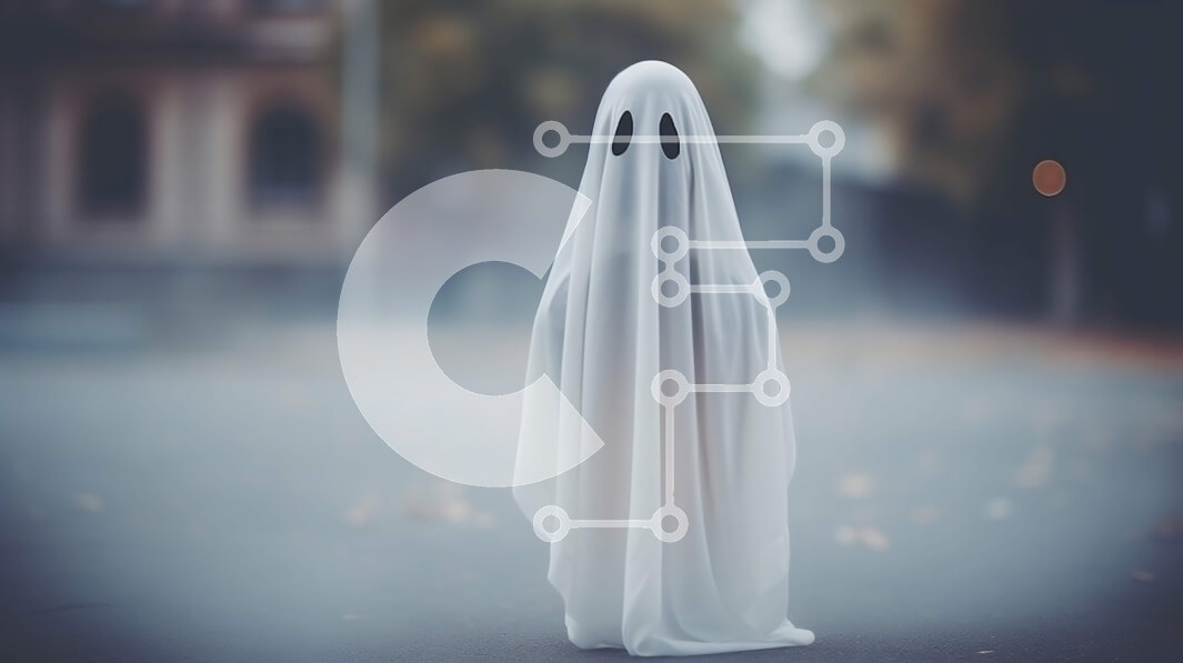 Intra Συλλεκτικό Ξύλινο Παζλ Plywood  4mm - Φάντασμα που γιορτάζει το Halloween Σε Ξύλινο Κουτί - Διαστάσεις: 10x10 cm – 25 κομμάτια