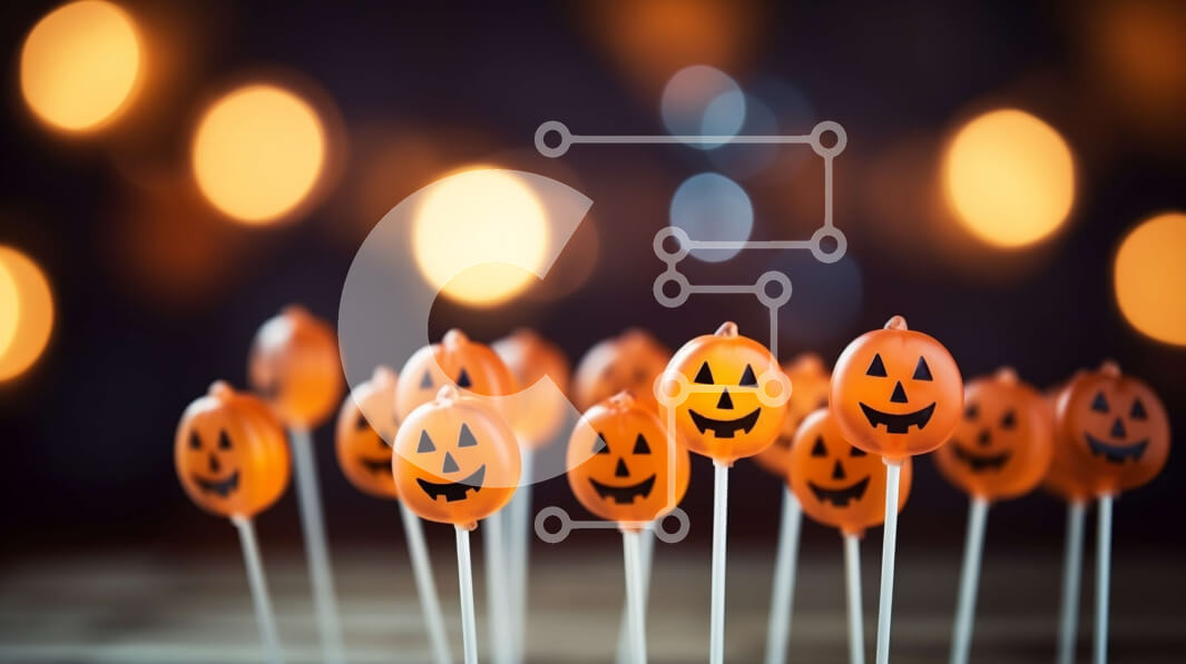 Intra Συλλεκτικό Ξύλινο Παζλ Plywood  4mm - Γλειφιτζούρια με θέμα το Halloween με προσωπάκια κολοκύθας Σε Ξύλινο Κουτί - Διαστάσεις Puzzle: 10x10 cm – 25 κομμάτια