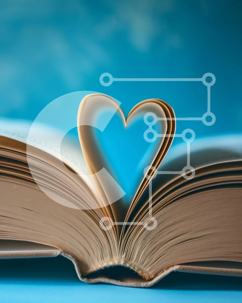 Intra Συλλεκτικό Ξύλινο Παζλ Plywood  4mm - Ανοιχτό βιβλίο με εγκοπή χαρτιού σε σχήμα καρδιάς Σε Ξύλινο Κουτί - Διαστάσεις Puzzle: 10x10 cm – 25 κομμάτια