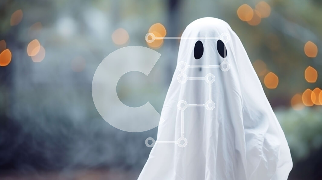 Intra Συλλεκτικό Ξύλινο Παζλ Plywood  4mm - Στολή φαντασμάτων για το Halloween Σε Ξύλινο Κουτί - Διαστάσεις: 10x10 cm – 25 κομμάτια