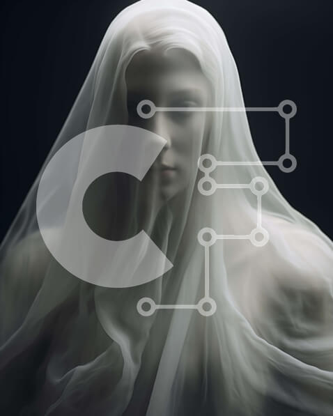 Intra Συλλεκτικό Ξύλινο Παζλ Plywood  4mm - Φανταστική γυναίκα με πέπλο Σε Ξύλινο Κουτί - Διαστάσεις Puzzle: 10x10 cm – 25 κομμάτια