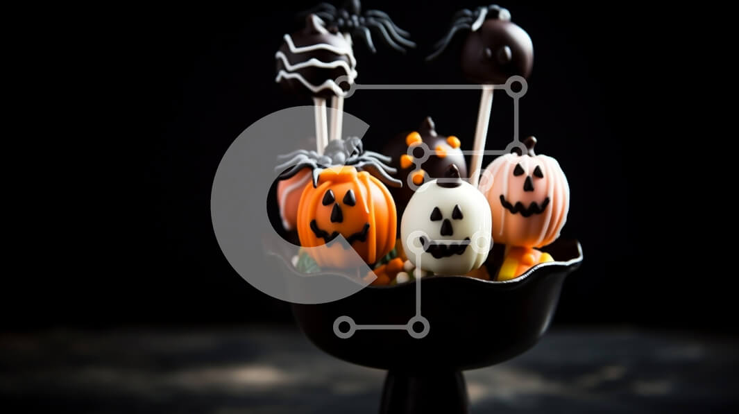 Σετ των 2 Intra Συλλεκτικό Ξύλινο Παζλ Plywood  4mm - Αποκριάτικο κέικ σκάει σε μαύρο κύπελλο Σε Ξύλινο Κουτί - Διαστάσεις: 10x10 cm – 25 κομμάτια