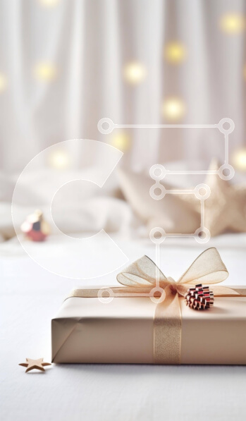 Intra Συλλεκτικό Ξύλινο Παζλ Plywood  4mm - Δώρο με τυλιγμένο καφέ σε διακοσμημένο κρεβάτι με χρυσό αστέρι Σε Ξύλινο Κουτί - Διαστάσεις: 10x10 cm – 25 κομμάτια