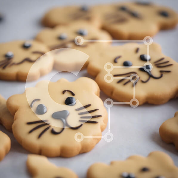 Σετ των 2 Intra Συλλεκτικό Ξύλινο Παζλ Plywood  4mm - Μπισκότα με θέμα τα ζώα με διάφορα σχήματα Σε Ξύλινο Κουτί - Διαστάσεις: 10x10 cm – 25 κομμάτια