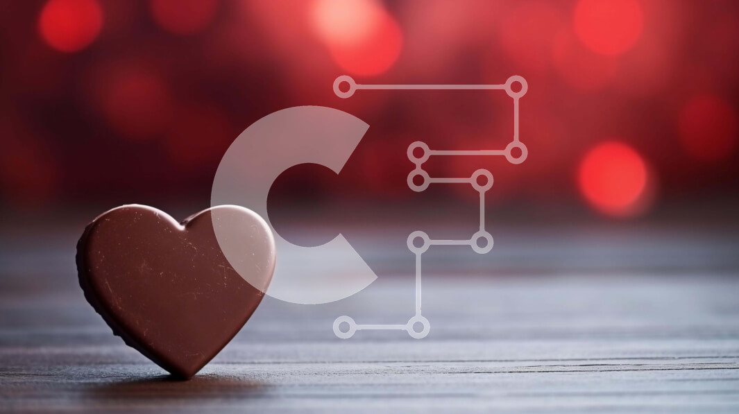 Σετ των 2 Intra Συλλεκτικό Ξύλινο Παζλ Plywood  4mm - Μπάρα σοκολάτας σε σχήμα καρδιάς σε ξύλινο τραπέζι με κόκκινα φώτα Bokeh Σε Ξύλινο Κουτί - Διαστάσεις: 10x10 cm – 25 κομμάτια