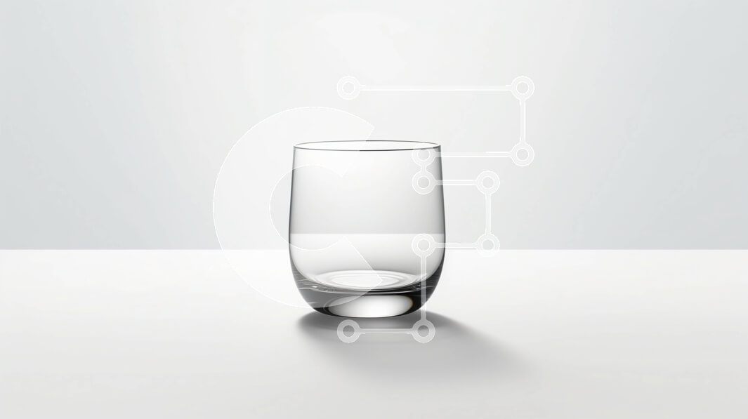 Intra Συλλεκτικό Ξύλινο Παζλ Plywood  4mm - Κρυστάλλινο ποτήρι με νερό μέσα - Φωτογραφία Αρχείου Σε Ξύλινο Κουτί - Διαστάσεις: 10x10 cm – 25 κομμάτια