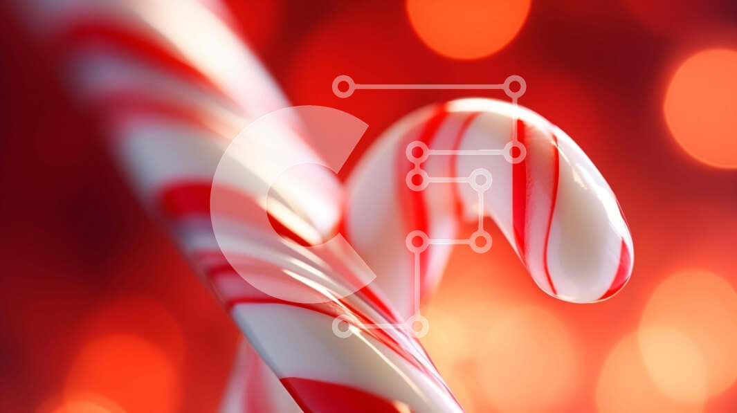 Intra Συλλεκτικό Ξύλινο Παζλ Plywood  4mm - Εορταστικό στολίδι από ζαχαροκάλαμο με φόντο φώτα Bokeh Σε Ξύλινο Κουτί - Διαστάσεις: 10x10 cm – 25 κομμάτια