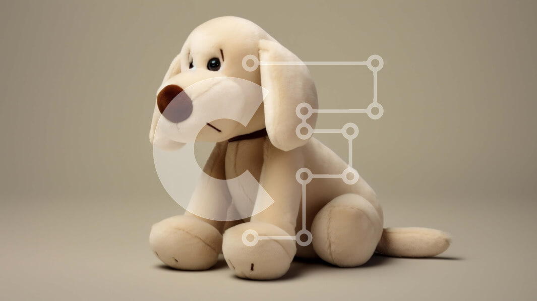 Σετ των 2 Intra Συλλεκτικό Ξύλινο Παζλ Plywood  4mm - Θλιμμένο παραγεμισμένο σκυλί που κάθεται κάτω Σε Ξύλινο Κουτί - Διαστάσεις: 10x10 cm – 25 κομμάτια