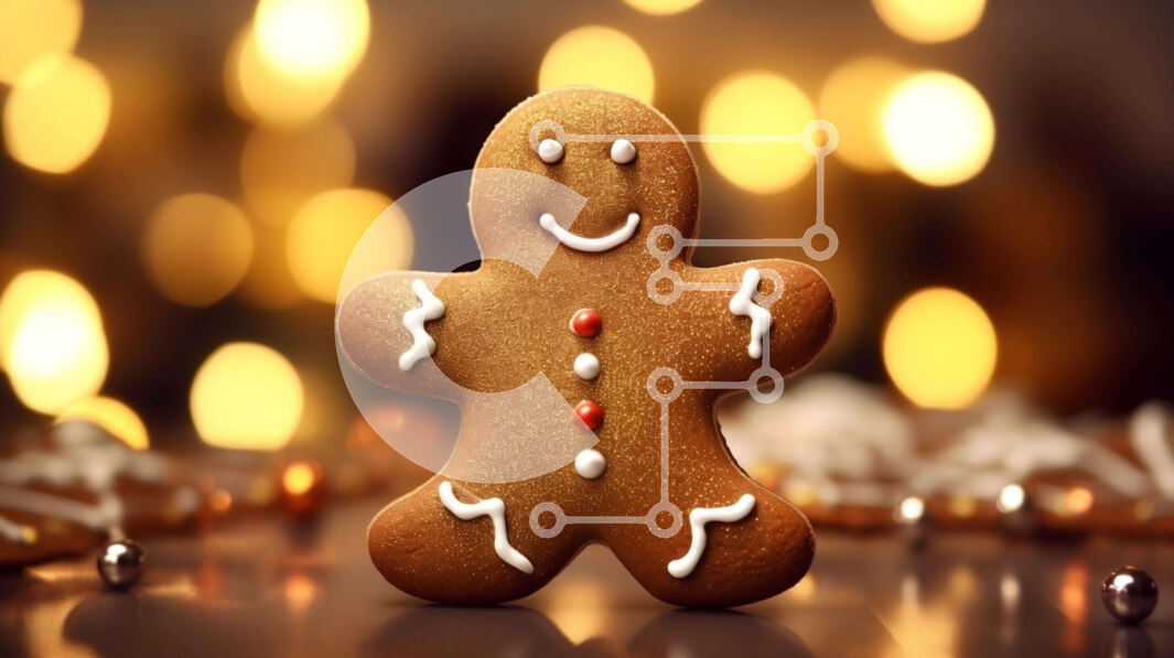 Intra Συλλεκτικό Ξύλινο Παζλ Plywood  4mm - Μελόψωμο Άνδρας με κόκκινες και λευκές διακοσμήσεις Σε Ξύλινο Κουτί - Διαστάσεις: 10x10 cm – 25 κομμάτια