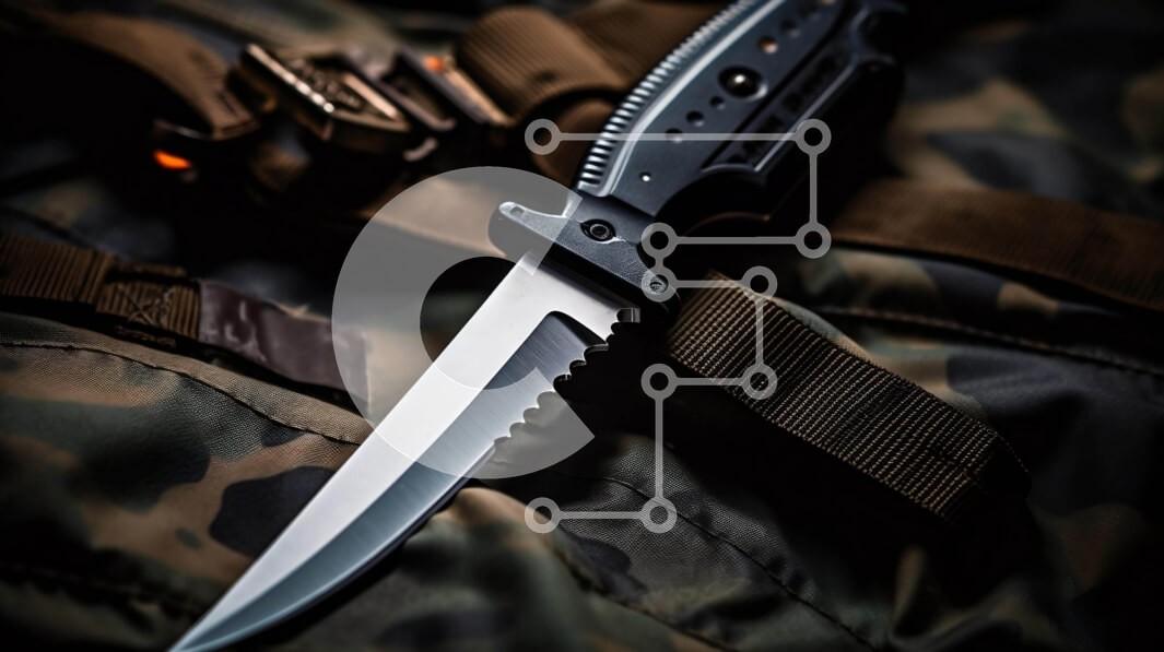 Intra Συλλεκτικό Ξύλινο Παζλ Plywood  4mm - Μαχαίρι σε ρούχα παραλλαγής Σε Ξύλινο Κουτί - Διαστάσεις: 10x10 cm – 25 κομμάτια