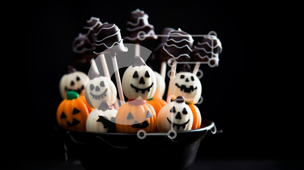 Σετ των 2 Intra Συλλεκτικό Ξύλινο Παζλ Plywood  4mm - Popsicles κολοκύθας με επικάλυψη σοκολάτας - επιδόρπιο αποκριών Σε Ξύλινο Κουτί - Διαστάσεις: 10x10 cm – 25 κομμάτια